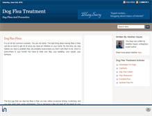 Tablet Screenshot of dogfleatreatment.blogsavy.com