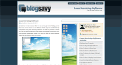 Desktop Screenshot of loanservicingsoftware.blogsavy.com