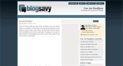 Desktop Screenshot of carairpurifiers.blogsavy.com