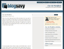 Tablet Screenshot of carairpurifiers.blogsavy.com