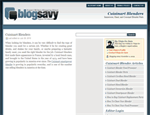 Tablet Screenshot of cuisinartblenders.blogsavy.com