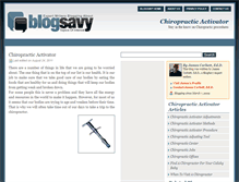 Tablet Screenshot of chiropracticactivator.blogsavy.com