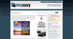 Desktop Screenshot of powerwheelchairs.blogsavy.com