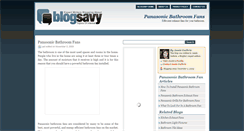 Desktop Screenshot of panasonicbathroomfans.blogsavy.com