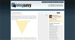 Desktop Screenshot of fertilitytreatments.blogsavy.com