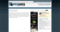 Desktop Screenshot of garagedoorsprings.blogsavy.com