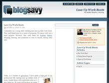 Tablet Screenshot of laceupworkboots.blogsavy.com