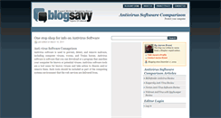 Desktop Screenshot of antivirussoftwarecomparison.blogsavy.com