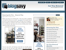 Tablet Screenshot of earwaxremoval.blogsavy.com