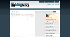 Desktop Screenshot of ceilingfanlights.blogsavy.com