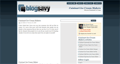 Desktop Screenshot of cuisinarticecreammakers.blogsavy.com