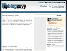 Tablet Screenshot of cuisinarticecreammakers.blogsavy.com
