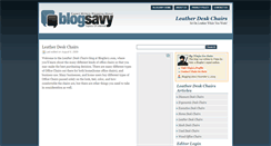 Desktop Screenshot of leatherdeskchairs.blogsavy.com
