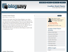 Tablet Screenshot of leatherdeskchairs.blogsavy.com