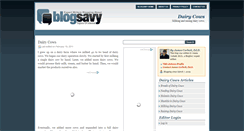 Desktop Screenshot of dairycows.blogsavy.com