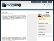 Tablet Screenshot of dairycows.blogsavy.com