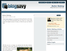 Tablet Screenshot of buttermaking.blogsavy.com