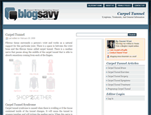 Tablet Screenshot of carpeltunnel.blogsavy.com