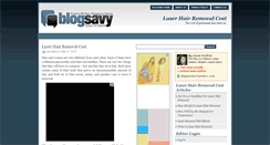 Desktop Screenshot of laserhairremovalcost.blogsavy.com
