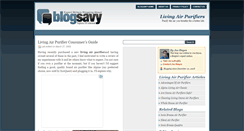 Desktop Screenshot of livingairpurifiers.blogsavy.com