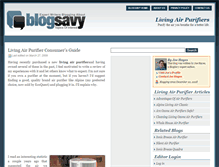 Tablet Screenshot of livingairpurifiers.blogsavy.com