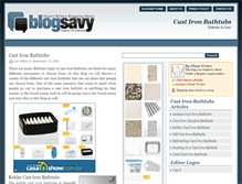 Tablet Screenshot of castironbathtubs.blogsavy.com