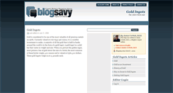 Desktop Screenshot of goldingots.blogsavy.com