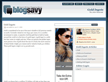 Tablet Screenshot of goldingots.blogsavy.com