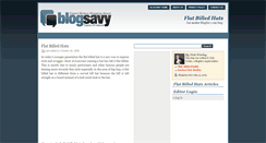 Desktop Screenshot of flatbilledhats.blogsavy.com