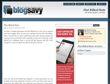 Tablet Screenshot of flatbilledhats.blogsavy.com