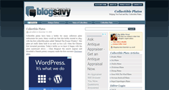 Desktop Screenshot of collectibleplates.blogsavy.com