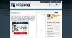 Desktop Screenshot of mezzaninefloors.blogsavy.com