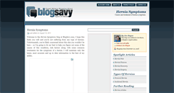 Desktop Screenshot of herniasymptoms.blogsavy.com
