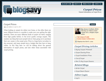 Tablet Screenshot of carpetprices.blogsavy.com