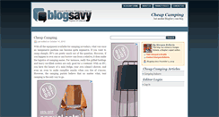 Desktop Screenshot of cheapcamping.blogsavy.com