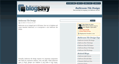 Desktop Screenshot of bathroomtiledesign.blogsavy.com