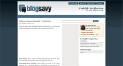 Desktop Screenshot of forkliftcertification.blogsavy.com