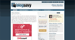 Desktop Screenshot of pilatesmachine.blogsavy.com