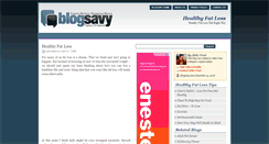 Desktop Screenshot of healthyfatloss.blogsavy.com