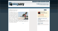 Desktop Screenshot of californialemonlaw.blogsavy.com