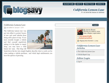 Tablet Screenshot of californialemonlaw.blogsavy.com