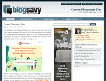 Tablet Screenshot of careerplacementtest.blogsavy.com