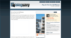 Desktop Screenshot of payasyougocellphones.blogsavy.com