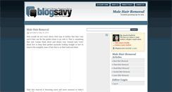 Desktop Screenshot of malehairremoval.blogsavy.com