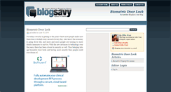 Desktop Screenshot of biometricdoorlock.blogsavy.com