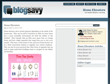 Tablet Screenshot of homeelevators.blogsavy.com
