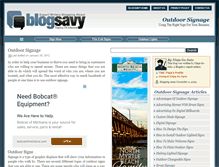 Tablet Screenshot of outdoorsignage.blogsavy.com