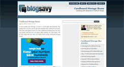 Desktop Screenshot of cardboardstorageboxes.blogsavy.com