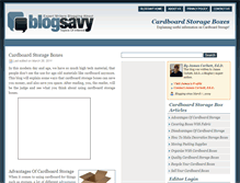 Tablet Screenshot of cardboardstorageboxes.blogsavy.com