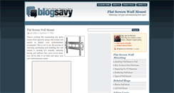 Desktop Screenshot of flatscreenwallmount.blogsavy.com